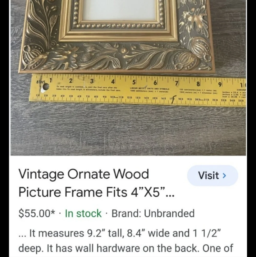 NWOT GOLD BEVELED WOOD VICTORIAN PREMIUM PICTURE FRAME SET OF 2 BOTH NEW!